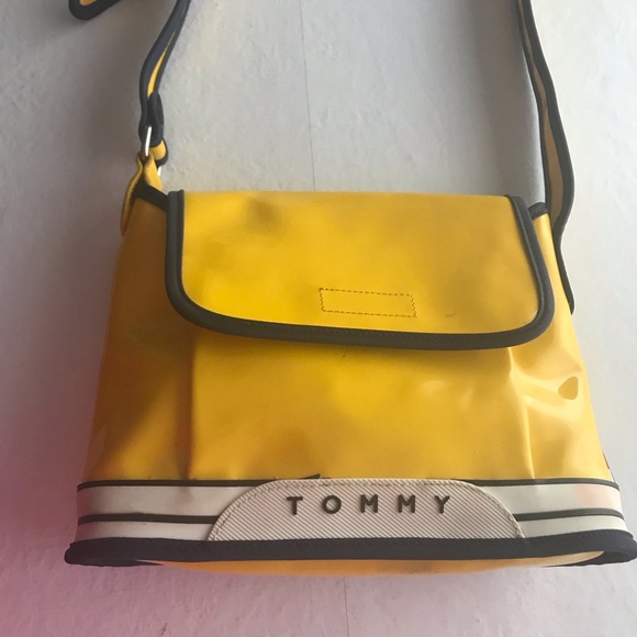 yellow tommy hilfiger bag